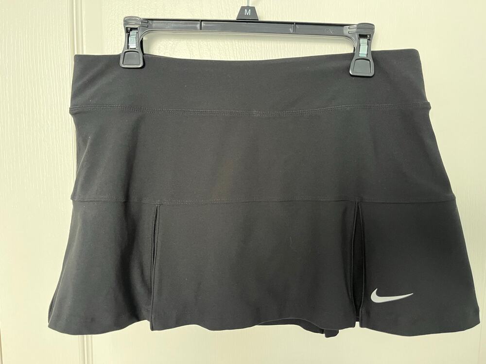Nike Dri-FIT Black Tennis Golf Pickleball Skort Built-In Shorts Pleated Women's